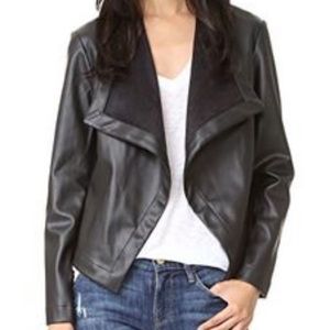 BB Dakota Peppin Vegan Leather Drapey Jacket